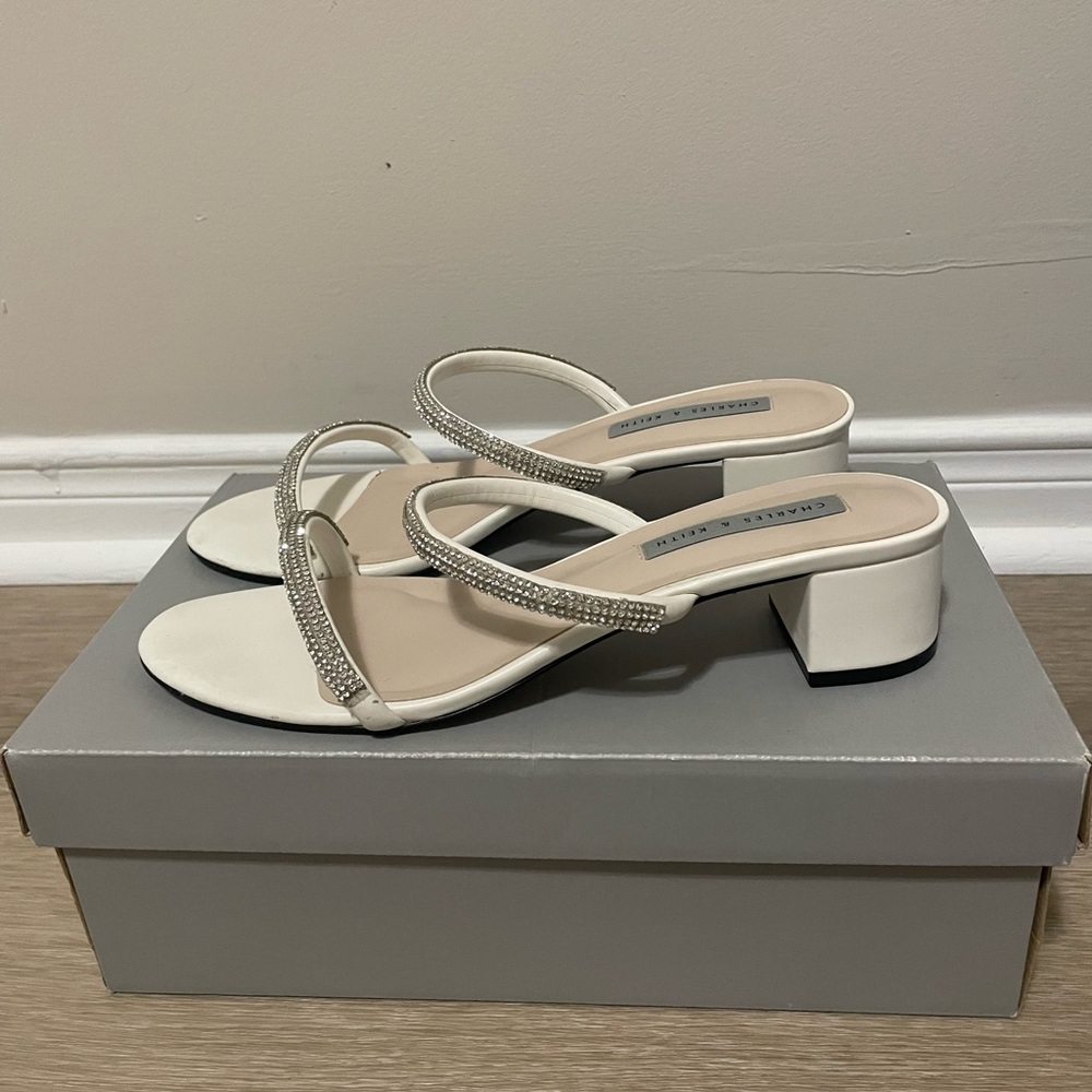 Charles & Keith Rhinestone Kitten Heels - Picture 2 of 5